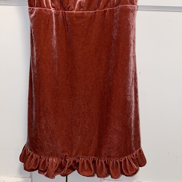 Forever 21 Blush Pink Mini Velvet Dress - Picture 9 of 13